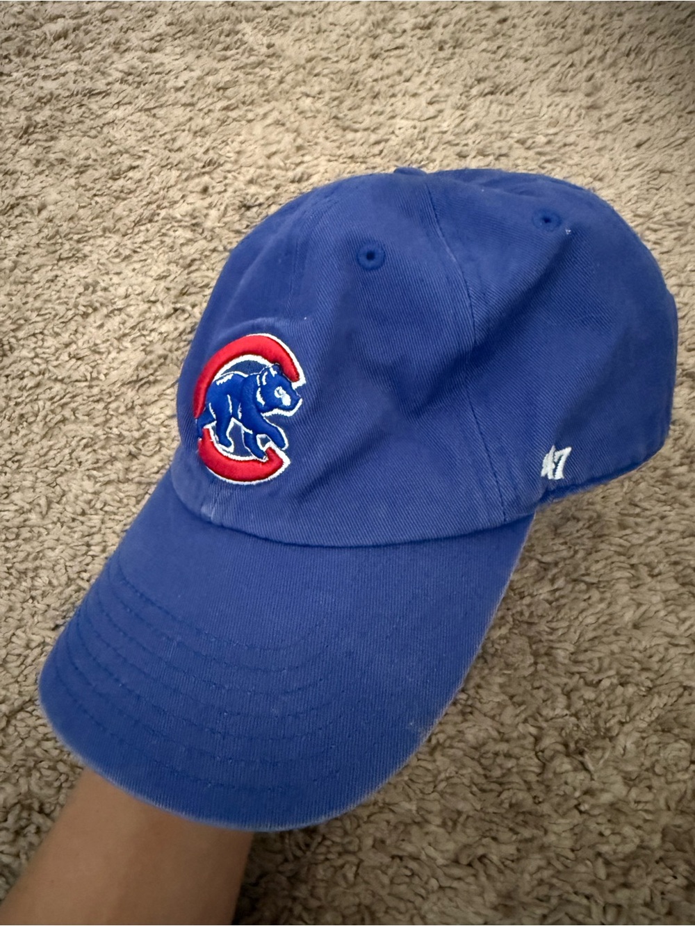 MLB Chicago Cubs Blue Red Logo Kids Hat
